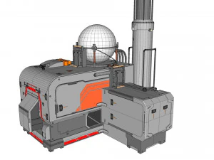 Научно-фантастическая антенна 16 3D Модель