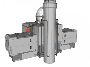 Научно-фантастическая антенна 16 3D Модель