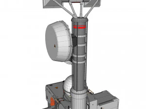 Научно-фантастическая антенна 16 3D Модель