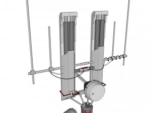 Научно-фантастическая антенна 16 3D Модель