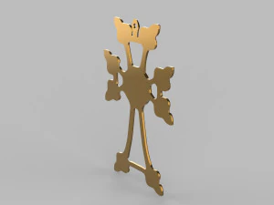 modelo de impress&atilde;o 3d cruzado Modelo de Impressão 3D