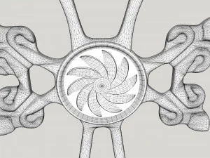 modelo de impress&atilde;o 3d cruzado Modelo de Impressão 3D