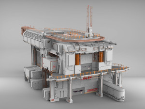 Sci-fi architecture 8 3D मॉडल