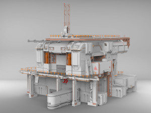 Sci-fi architecture 8 3D मॉडल