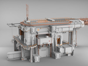 Sci-fi architecture 8 3D मॉडल