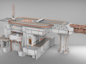 Sci-fi architecture 8 3D मॉडल