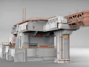 Sci-fi architecture 8 3D मॉडल
