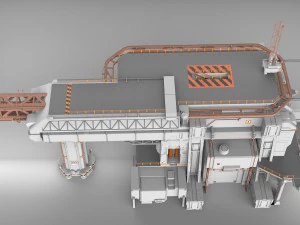 Bilim kurgu mimarisi 8 3D Model