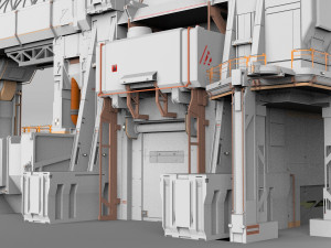 Sci-fi architecture 8 3D मॉडल
