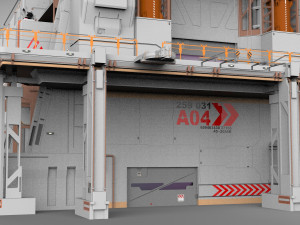 Sci-fi architecture 8 3D मॉडल