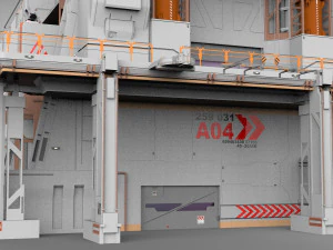 Bilim kurgu mimarisi 8 3D Model