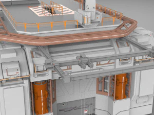 Bilim kurgu mimarisi 8 3D Model