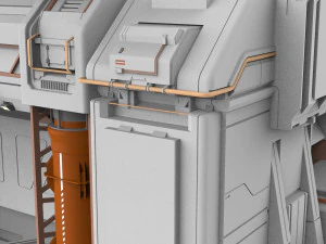 Bilim kurgu mimarisi 8 3D Model