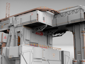 Sci-fi architecture 8 3D मॉडल