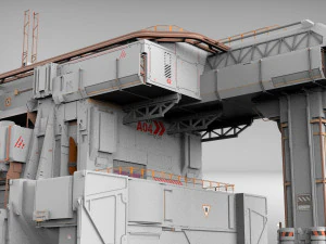 Bilim kurgu mimarisi 8 3D Model