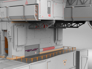 Sci-fi architecture 8 3D मॉडल