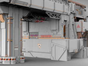 Sci-fi architecture 8 3D मॉडल