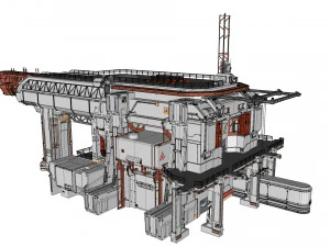 Bilim kurgu mimarisi 8 3D Model