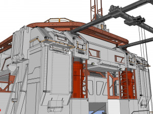 Sci-fi architecture 8 3D मॉडल