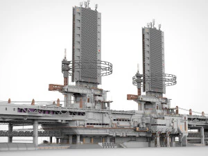The missile attack warning system 3D Model