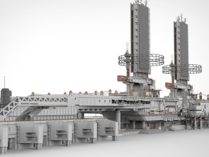The missile attack warning system 3D Model