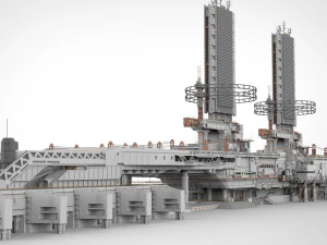 The missile attack warning system 3D Model