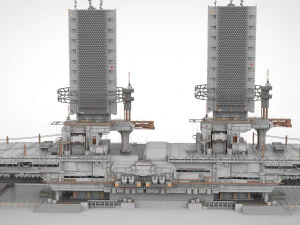 The missile attack warning system 3D Model
