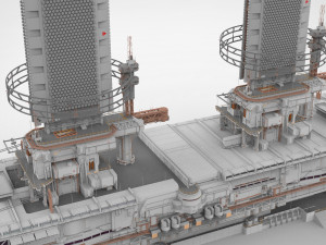 The missile attack warning system 3D Model