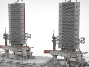 The missile attack warning system 3D Model