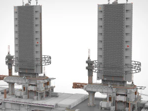 The missile attack warning system 3D Model