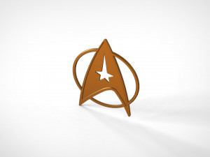 Star trek logo 3D मॉडल