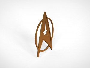 Star trek logo 3D मॉडल