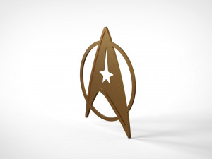 Star trek logo 3D मॉडल