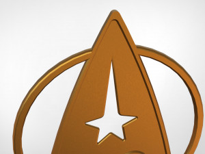 Star trek logo 3D मॉडल