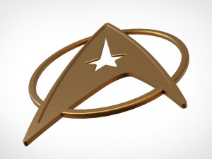 Star trek logo 3D मॉडल