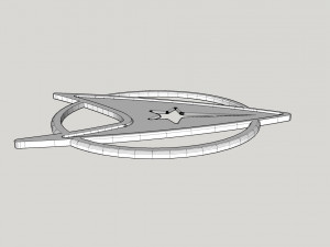 Star trek logo 3D मॉडल