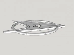 Star trek logo 3D Model