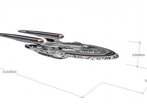 Star trek uss enterprise ncc 1701-f 3D 모델