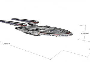 Star trek uss enterprise ncc 1701-f 3D Model