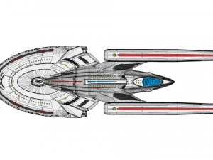 Star trek uss enterprise ncc 1701-f 3D Model