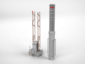 Sci-fi architecture elements collection 7 3D 模型