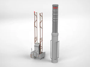Sci-fi architecture elements collection 7 3D Model