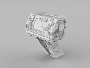 Sci-fi architecture elements collection 7 3D 模型