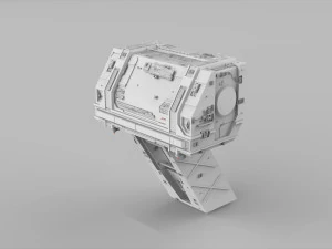 Sci-fi architecture elements collection 7 3D Model
