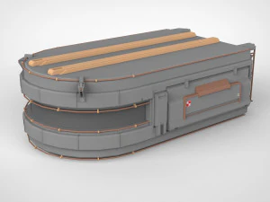 Sci-fi architecture elements collection 7 3D Model