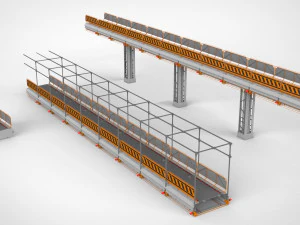 Sci-fi architecture elements collection 7 3D Model