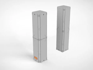 Sci-fi architecture elements collection 7 3D Model