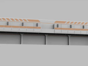 Sci-fi architecture elements collection 7 3D Model