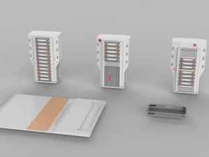 Sci-fi architecture elements collection 7 3D 模型