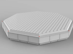 Sci-fi architecture elements collection 7 3D Model